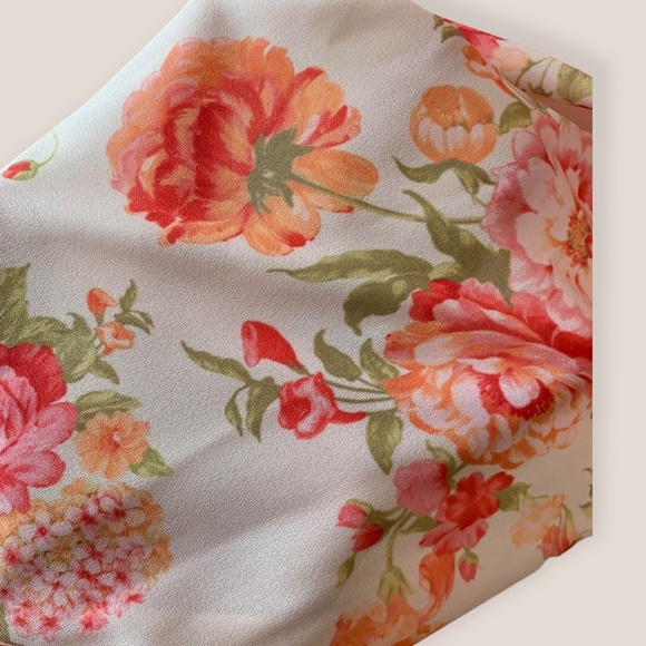 Bridgerton Peach Love Women's Rose Print Victorian Maxi Dress Size Small - Picture 7 of 14